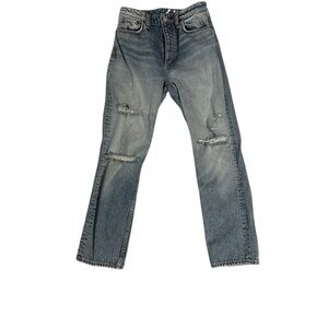 rag & bone Distressed Blue Skinny Jeans